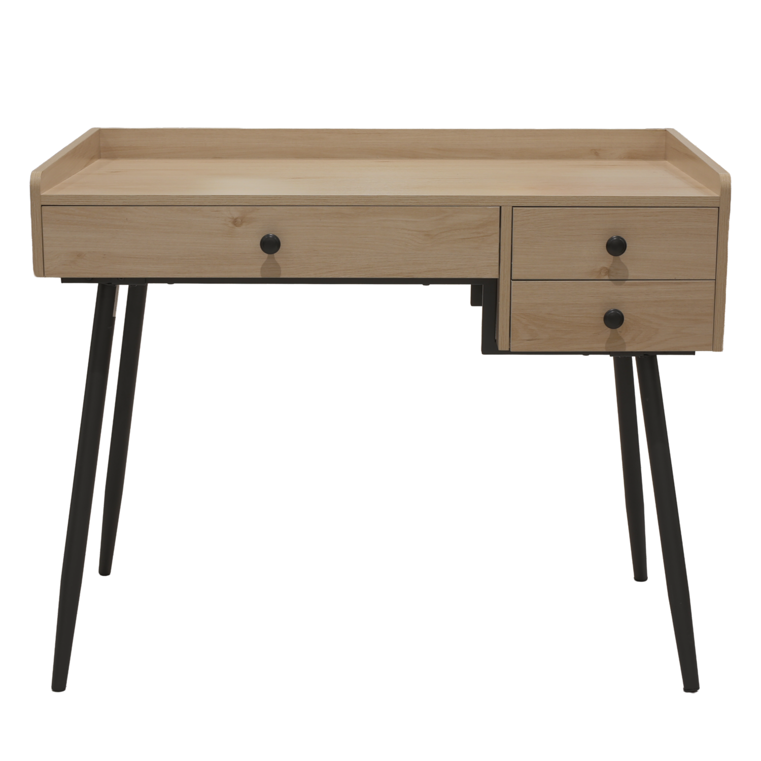 Escritorio De Oficina 3 Cajones Beige Claro XIAMEN GLORY LILY FURNITURE Metal Y Aglomerado MDP
