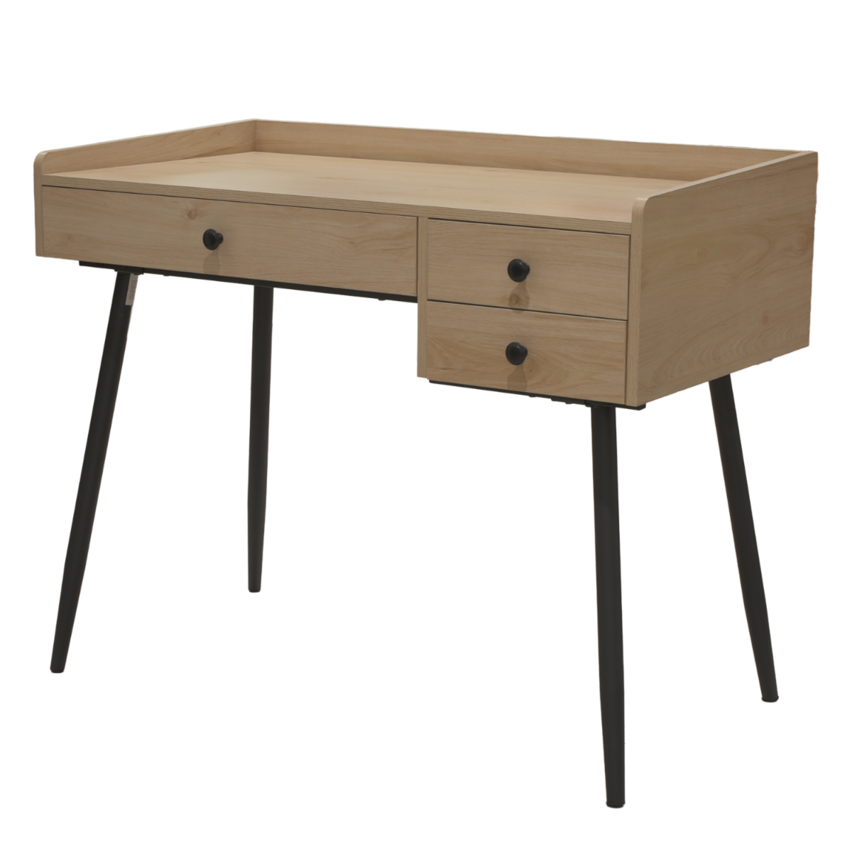 Escritorio De Oficina 3 Cajones Beige Claro XIAMEN GLORY LILY FURNITURE Metal Y Aglomerado MDP