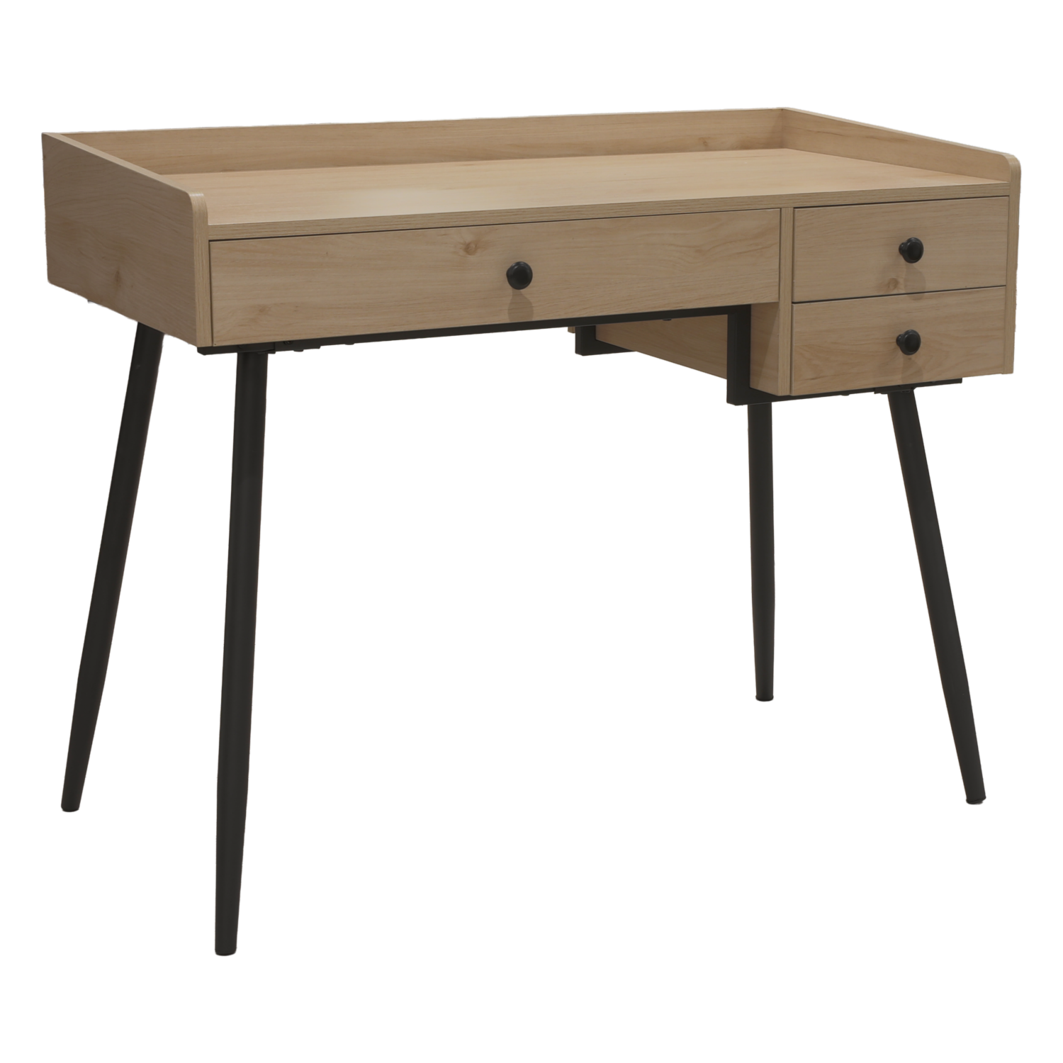 Escritorio De Oficina 3 Cajones Beige Claro XIAMEN GLORY LILY FURNITURE Metal Y Aglomerado MDP